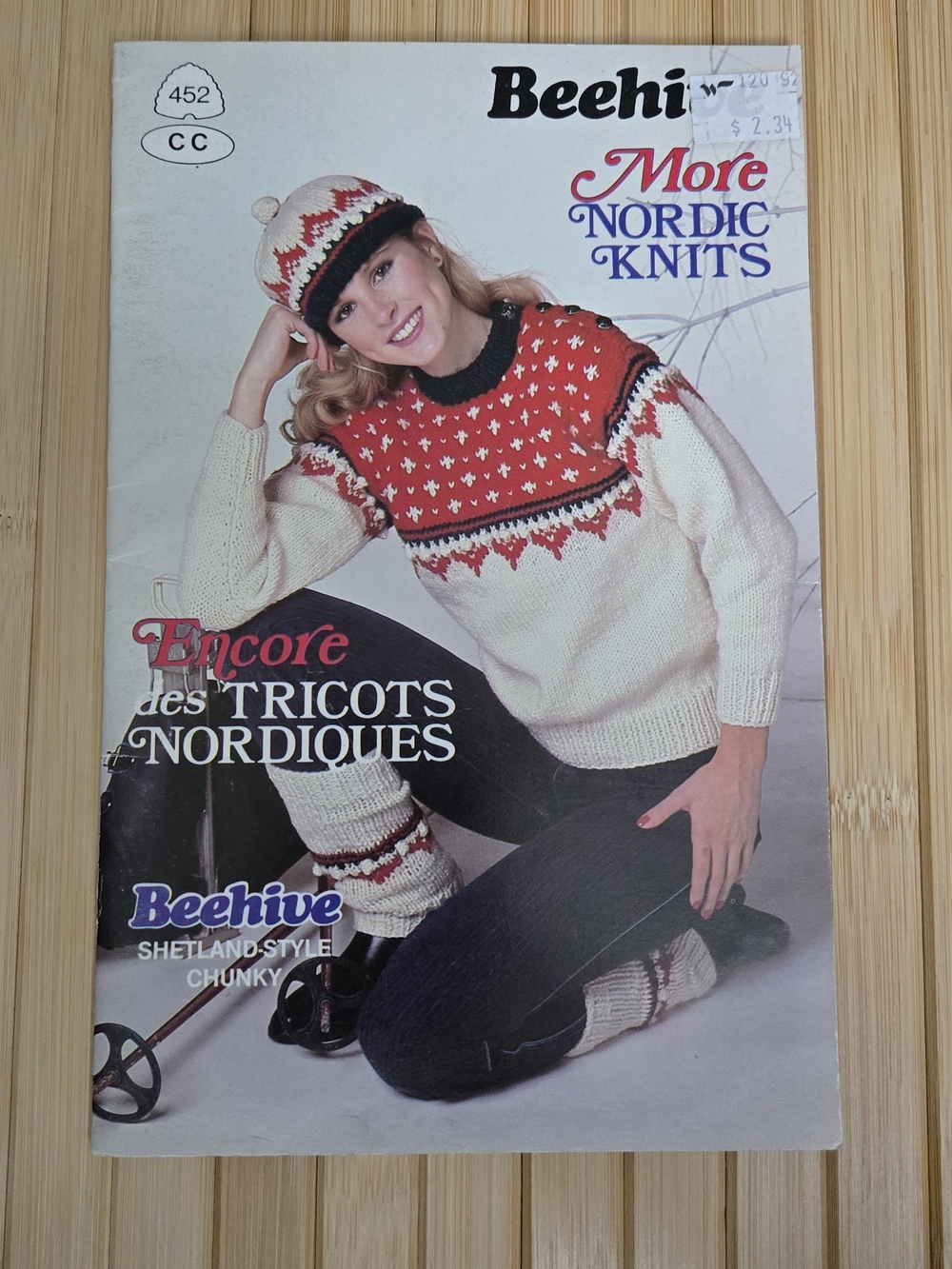 Vintage 1984 Patons Beehive 452 More Nordic Knits Pattern Booklet Fair Isle